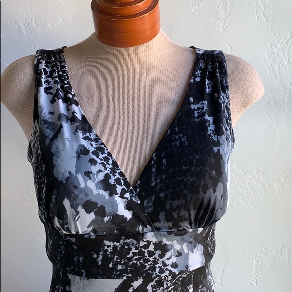 Enfocus Studio Tiered Snakeskin Print Dress - Picture 2 of 9